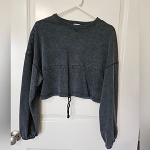 Flirtitude active long sleeve crop top with ties